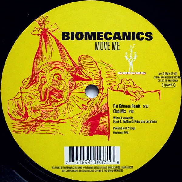 Biomecanics - Move Me - Used Vinyl Record 12"