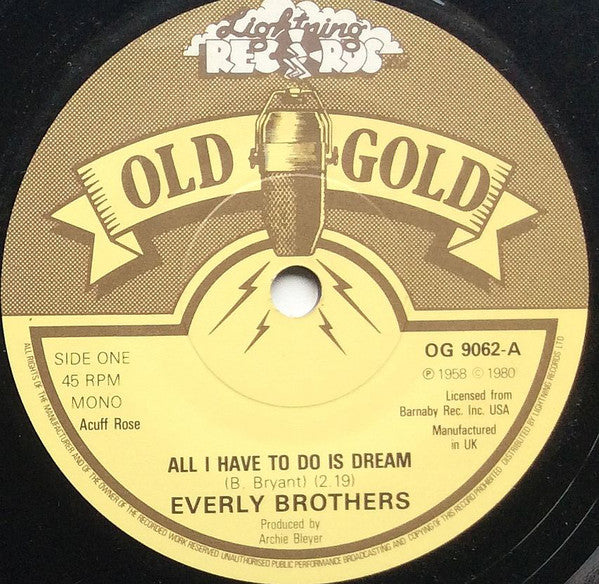 Everly Brothers - All I Have To Do Is Dream / Claudette - Used Vinyl
