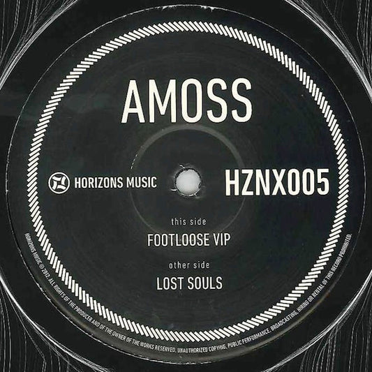 Amoss - Footloose (VIP) / Lost Souls - New Vinyl Record 12"