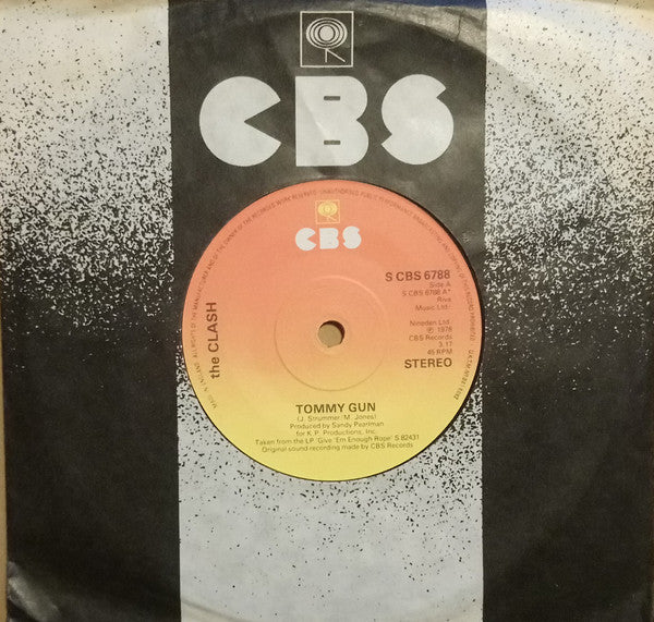 Clash - Tommy Gun - Used Vinyl Record 7"