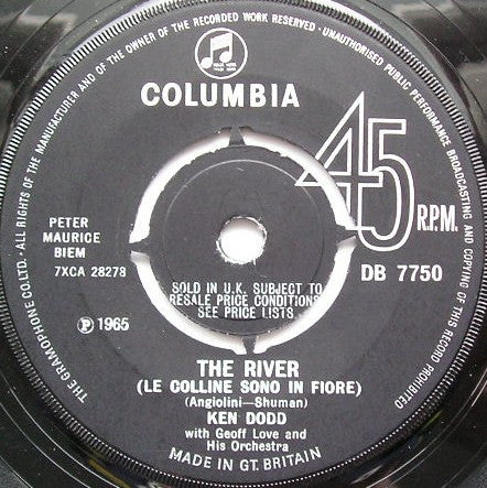 Ken Dodd - River (Le Colline Sono In Fiore) / Someone Like You - Used