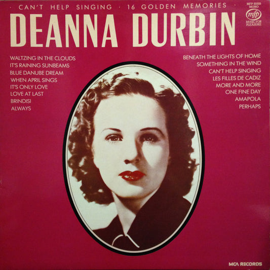 Deanna Durbin - Can't Help Singing - Used Vinyl Record