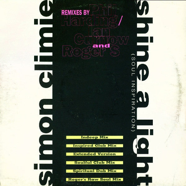 Simon Climie - Shine A Light (Soul Inspiration) - Used Vinyl Record 1