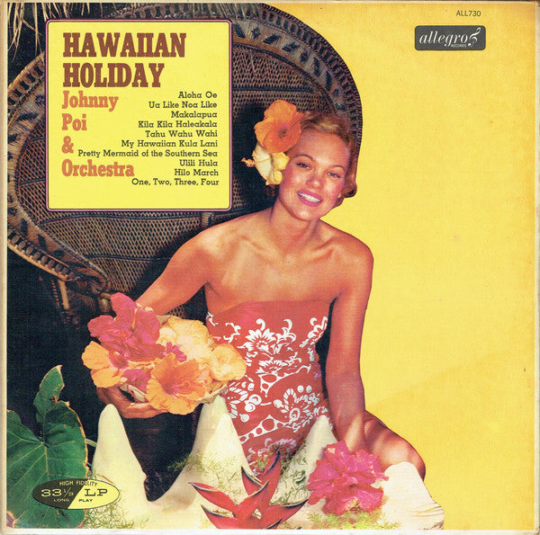 Johnny Poi And His O - Hawaiian Holiday - Used Vinyl Record