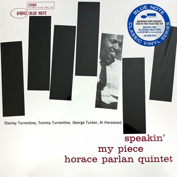 Horace Parlan Quinte - Speakin' My Piece - Vinyl Record