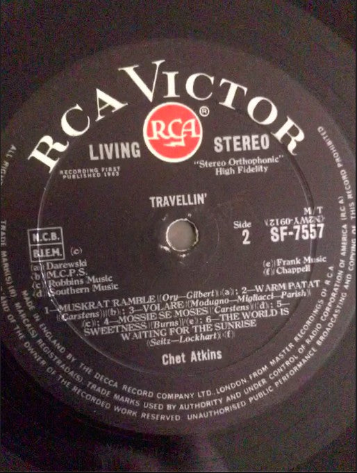Chet Atkins - Travelin' - Used Vinyl Record