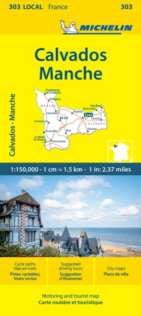 Michelin - Calvados  Manche -  Local Map 303 : Map - New Sheet map