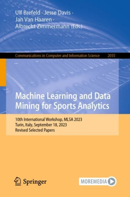 Brefeld - Machine Learning and Data Mining for Sports Analytics   10th
