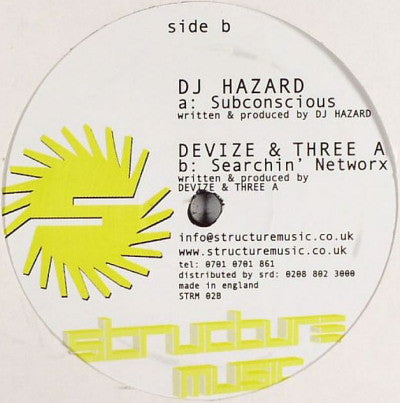 DJ Hazard - Subconscious / Searchin' Networx - Used Vinyl Record 12"
