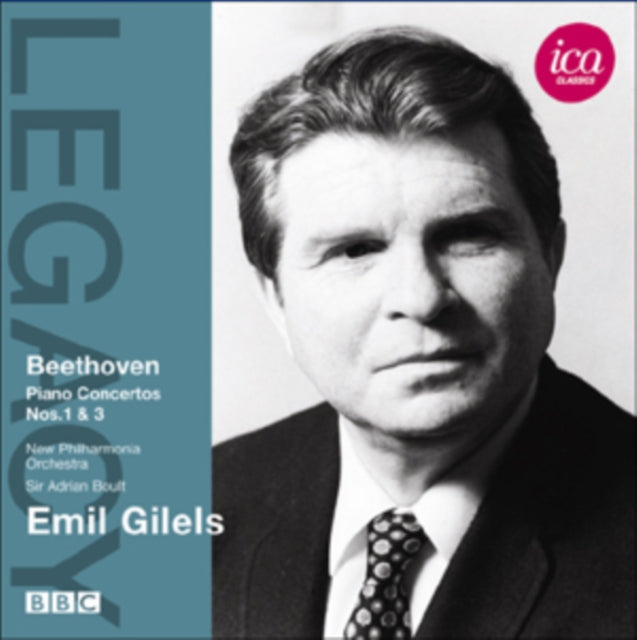 GILELS:NEW PO:BOULT - BEETHOVEN:PIANO CONCS 1&3 - CD