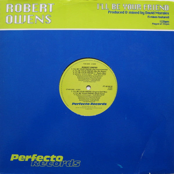 Robert Owens - I'll Be Your Friend - Used Vinyl Record 12"