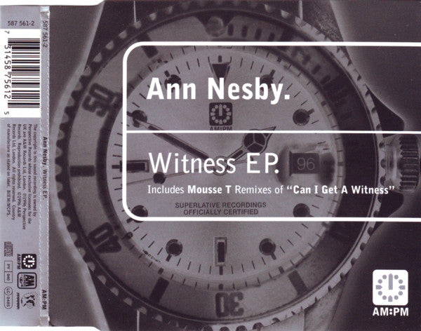Ann Nesby - Witness EP - Used CD