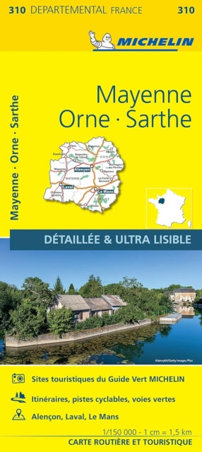 Mayenne / Orne / Sarthe : 310 - New Sheet map