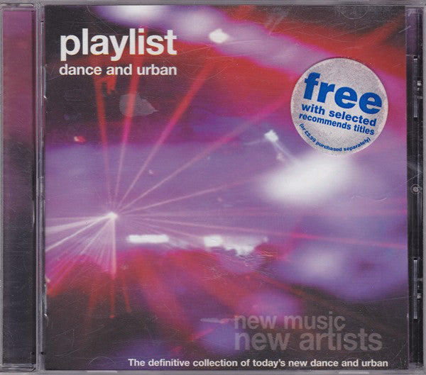 Various - Playlist  - Dance And Urban: Volume 1 - Used CD