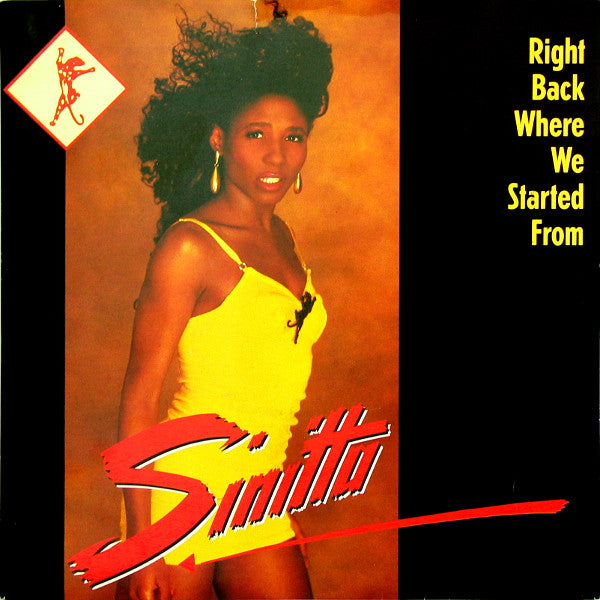 Sinitta - Right Back Where We Started From - Used Vinyl Record 7"