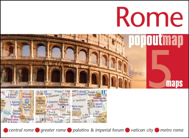 PopOut Maps - Rome PopOut Map : Pocket size, pop up city map of Rome -