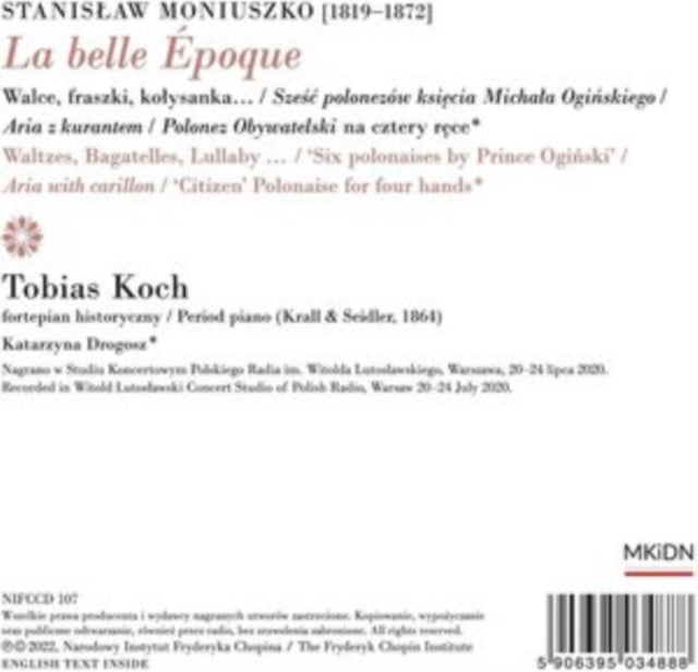 TOBIAS KOCH; KATARZY - LA BELLE EPOQUE - MONIUSZKO PI - CD