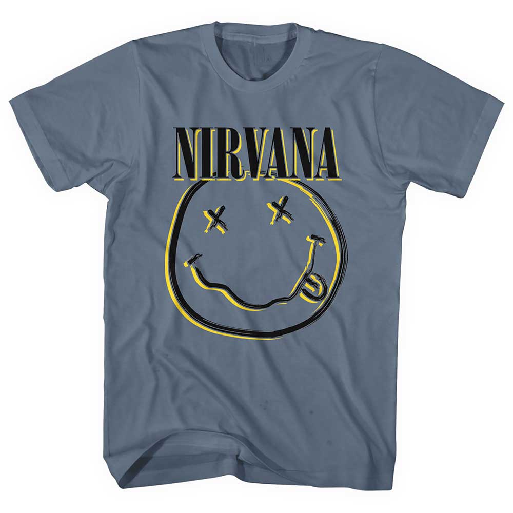 Nirvana - tshirt - Unisex - Short Sleeves - Large