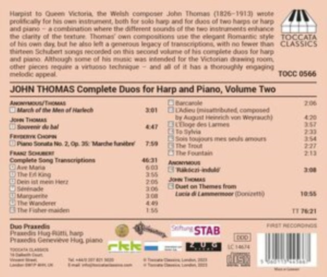 DUO PRAXEDIS - JOHN THOMAS COMPLETE DUOS FOR - CD