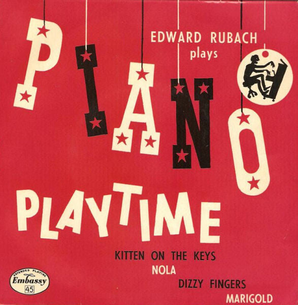 Edward Rubach - Piano Playtime - Used Vinyl Record 7"