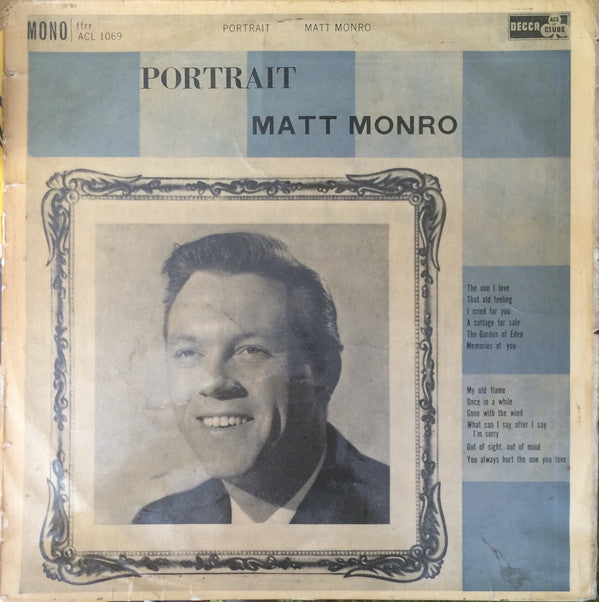 Matt Monro - Portrait - Used Vinyl Record