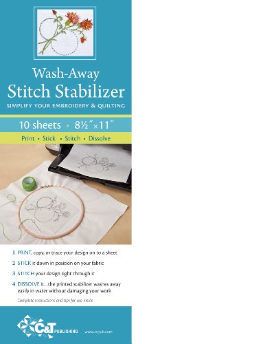 C&T Publishing - Wash-Away Stitch Stabilizer : Simplify Your Embroider