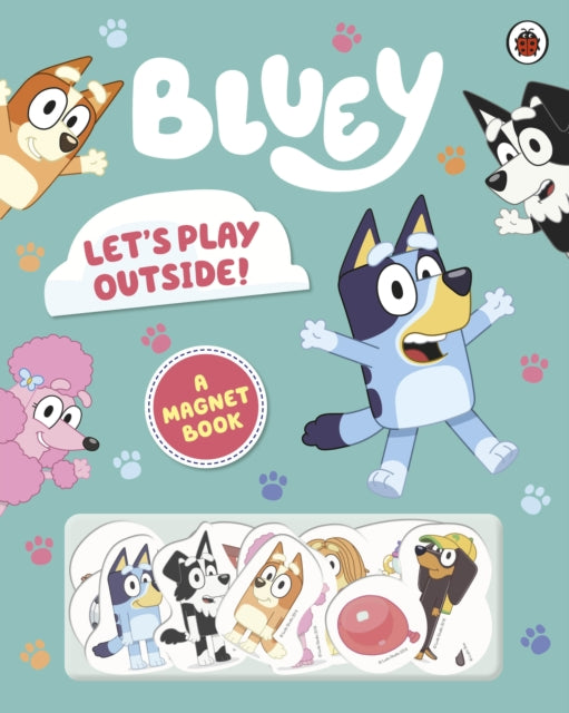 Bluey - : Let's Play Outside! : Magnet Book - Hardback