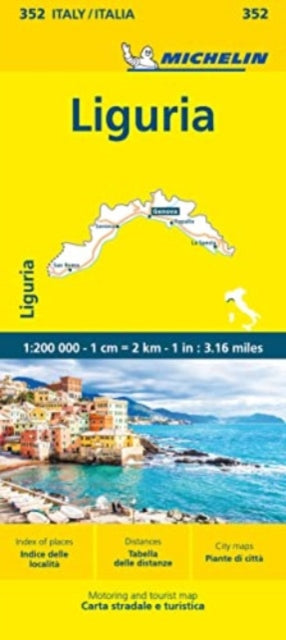 Michelin - Liguria -  Local Map 352 - New Sheet map
