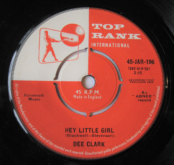 Dee Clark - Hey Little Girl - Used Vinyl Record 7"