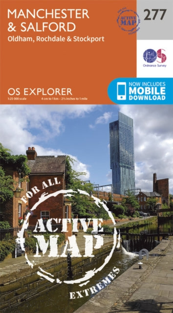 Ordnance Survey - Manchester and Salford : 277 - Sheet map