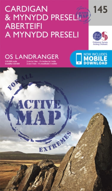 Ordnance Survey - Cardigan & Mynydd Preseli : 145 - New Sheet map