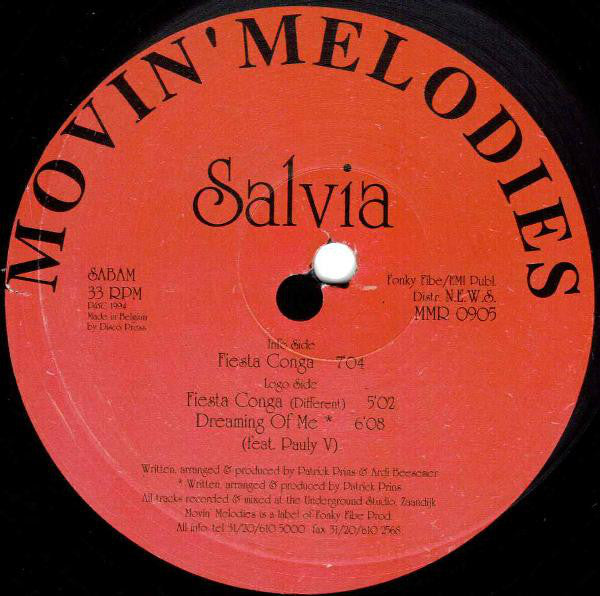 Salvia - Fiesta Conga - Used Vinyl Record 12"