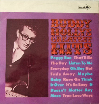 Buddy Holly - Greatest Hits - Used Vinyl Record