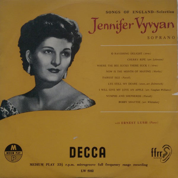Jennifer Vyvyan - Songs Of England - Used Vinyl Record