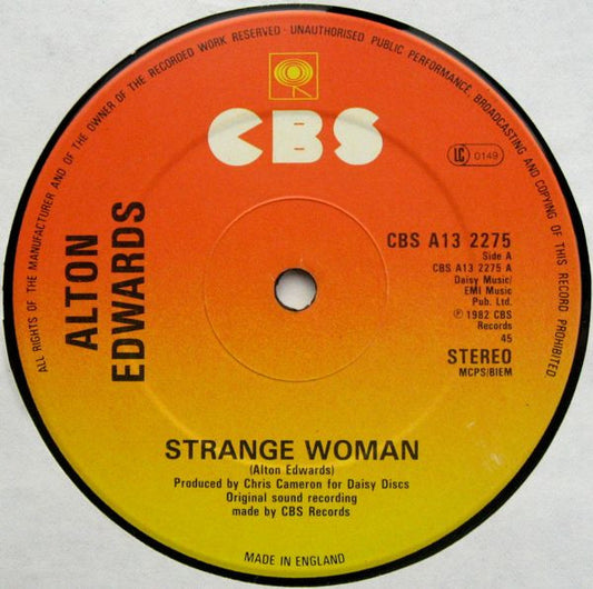 Alton Edwards - Strange Woman - Used Vinyl Record 12"