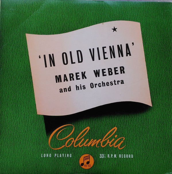 Marek Weber Und Sein - In Old Vienna - Used Vinyl Record 10"