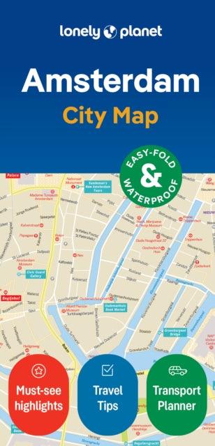 Lonely Planet - Amsterdam City Map - New Sheet map