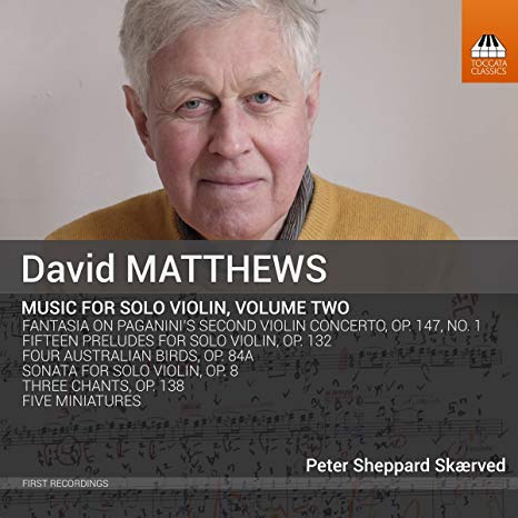 David Matthews - Music For Solo Violin, Volume Two - CD