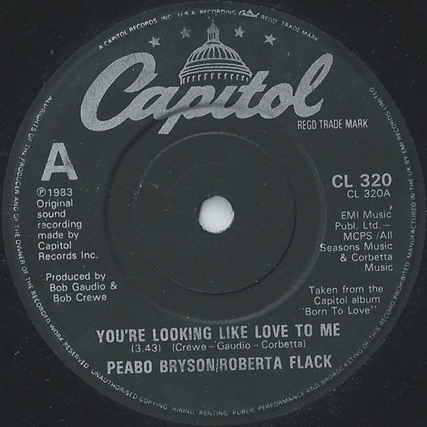 Peabo Bryson - You're Looking Like Love To Me - Used Vinyl Record 7"