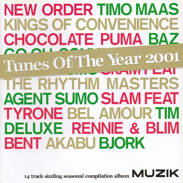 Various - Tunes Of The Year 2001 - Used CD