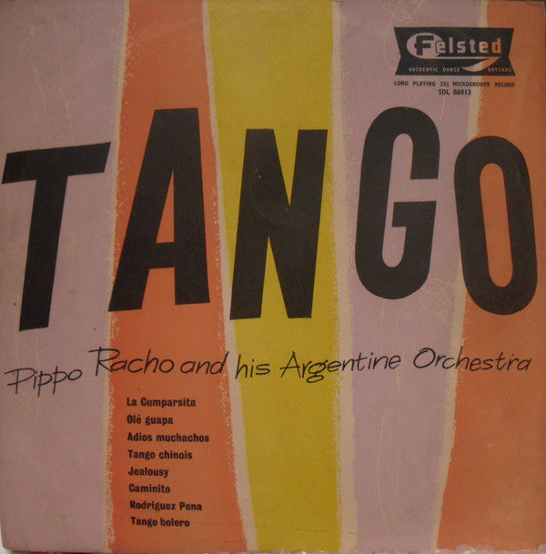 Pippo Racho And His - Tangos - Used Vinyl Record