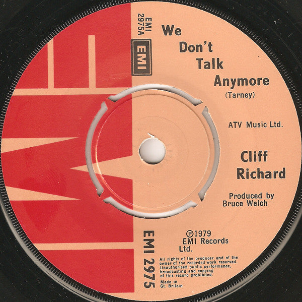 Cliff Richard - We Don't Talk Anymore - Used Vinyl Record 7"