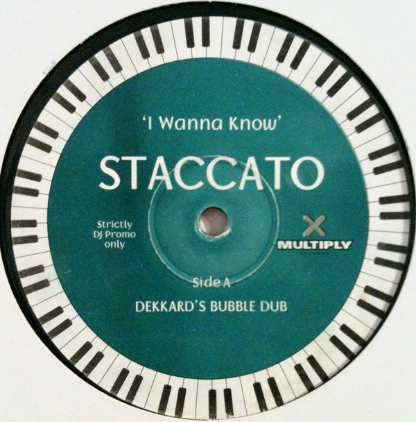 Staccato - I Wanna Know - Used Vinyl Record 12"