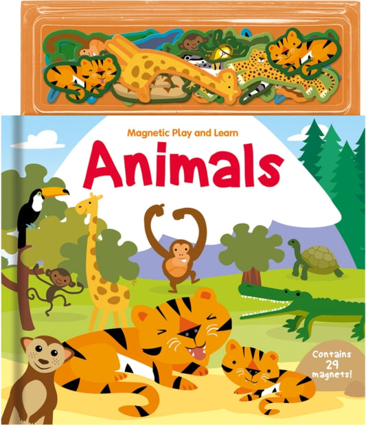 Nat Lambert - Magnetic Play and Learn Animals - New Hardback
