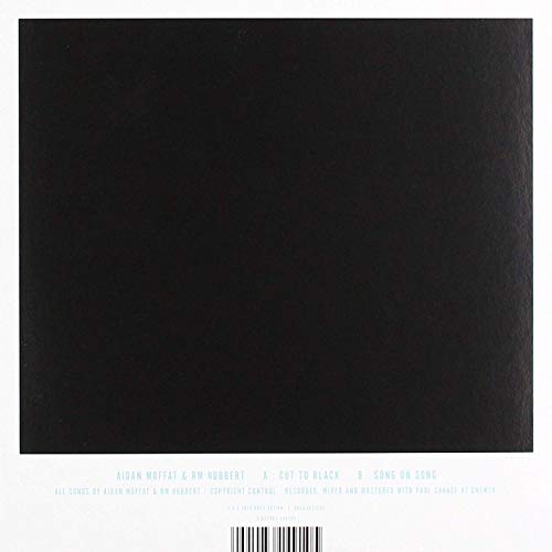 Aidan Moffat & RM Hu - Cut to Black - New Vinyl Record 7 Single"