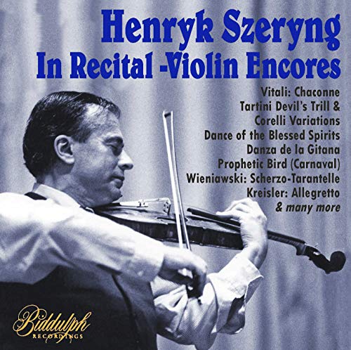 Tomaso Antonio Vital - Henryk Szeryng: In Recital - Violin Encores - N