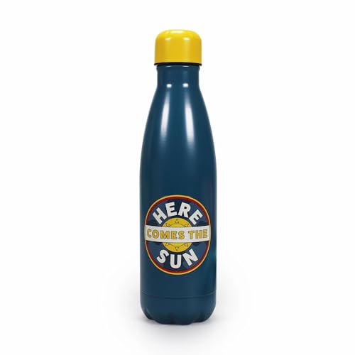 BEATLES - Water Bottle Metal Emboss 500Ml - The (Here Comes The Sun)