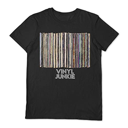 VINYL JUNKIE - Black X Large - tshirt - Size XL - New T Shirt