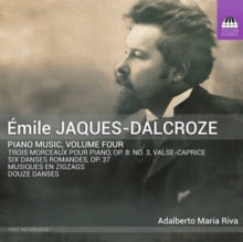 ADALBERTO MARIA RIVA - EMILE JAQUES-DALCROZE PIANO M - New CD