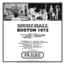 FAMILY - BOSTON MUSIC HALL 1972 - Vinyl Record VL